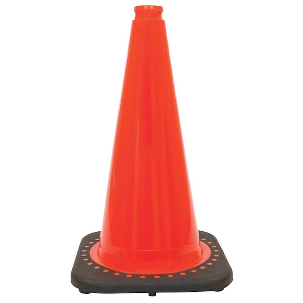 Safety Cone Color Red/Orange With Black Base, Size 18" Ht Lawn Mowers